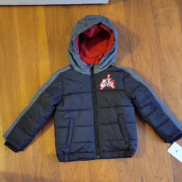 Nike Other - Nike Air Kids Hooded Jacket - Black, Gray and Red